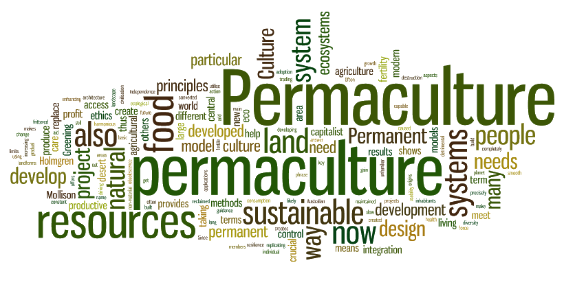 Permaculture word art