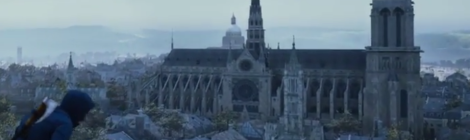 screenshot of Notre Dame in Assassin's Creed Unity