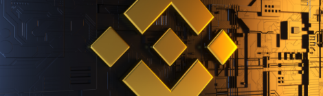 shiny gold logo for Binance exchange